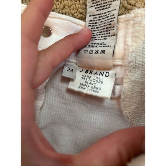 J BRAND White Mama J Maternity Jeans size 26 - Picture 6 of 6